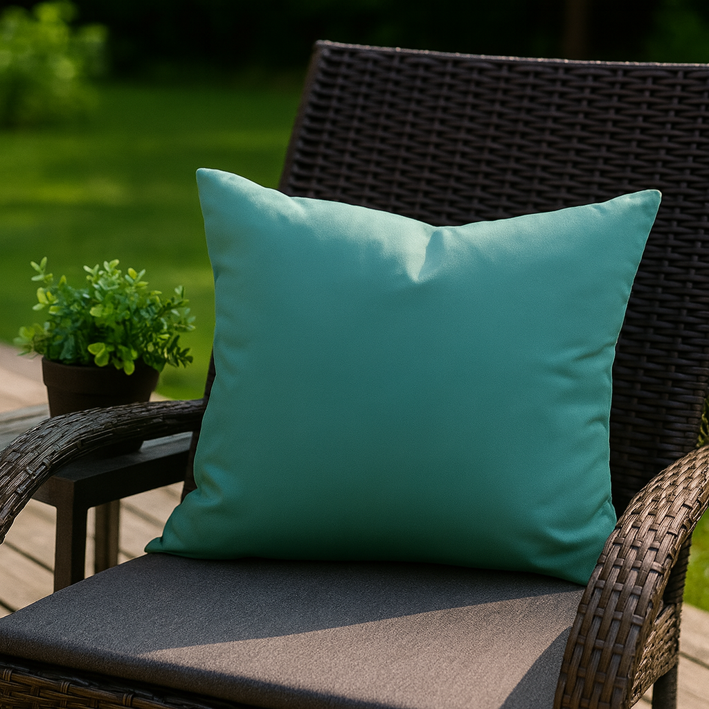 Housse de coussin Extérieur - Sarcelle
