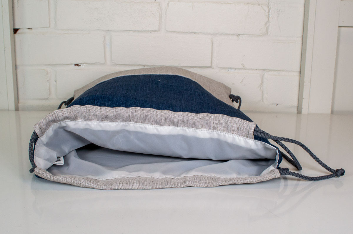 Baluchon Colorblock - Bleu foncé & Gris