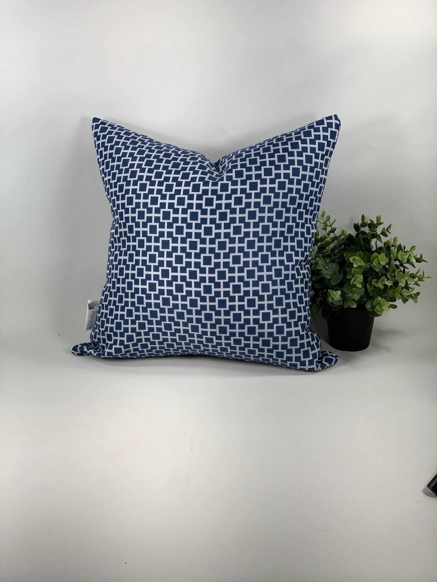 Housse de coussin - Cage Bleu