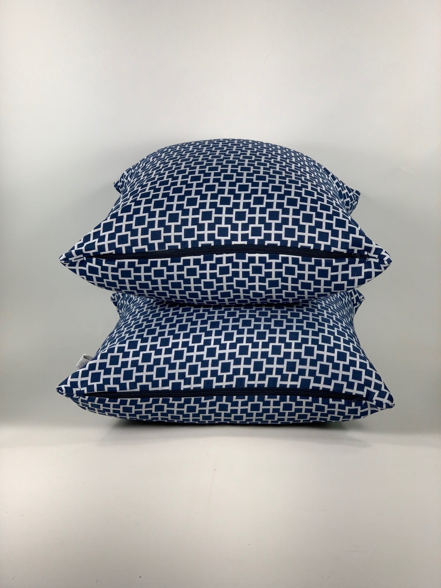 Housse de coussin - Cage Bleu