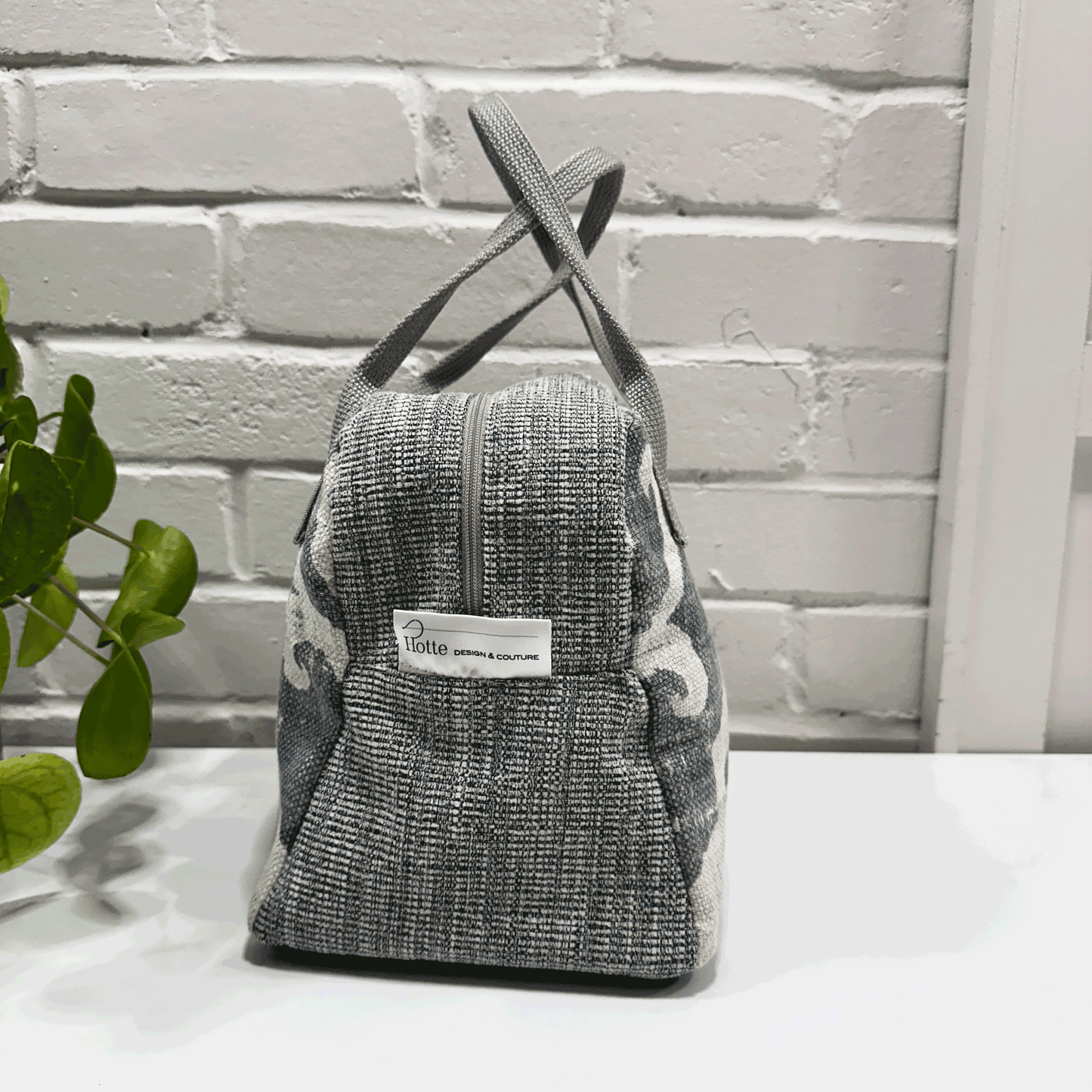Sac à lunch modèle Bento - Damask Bleu
