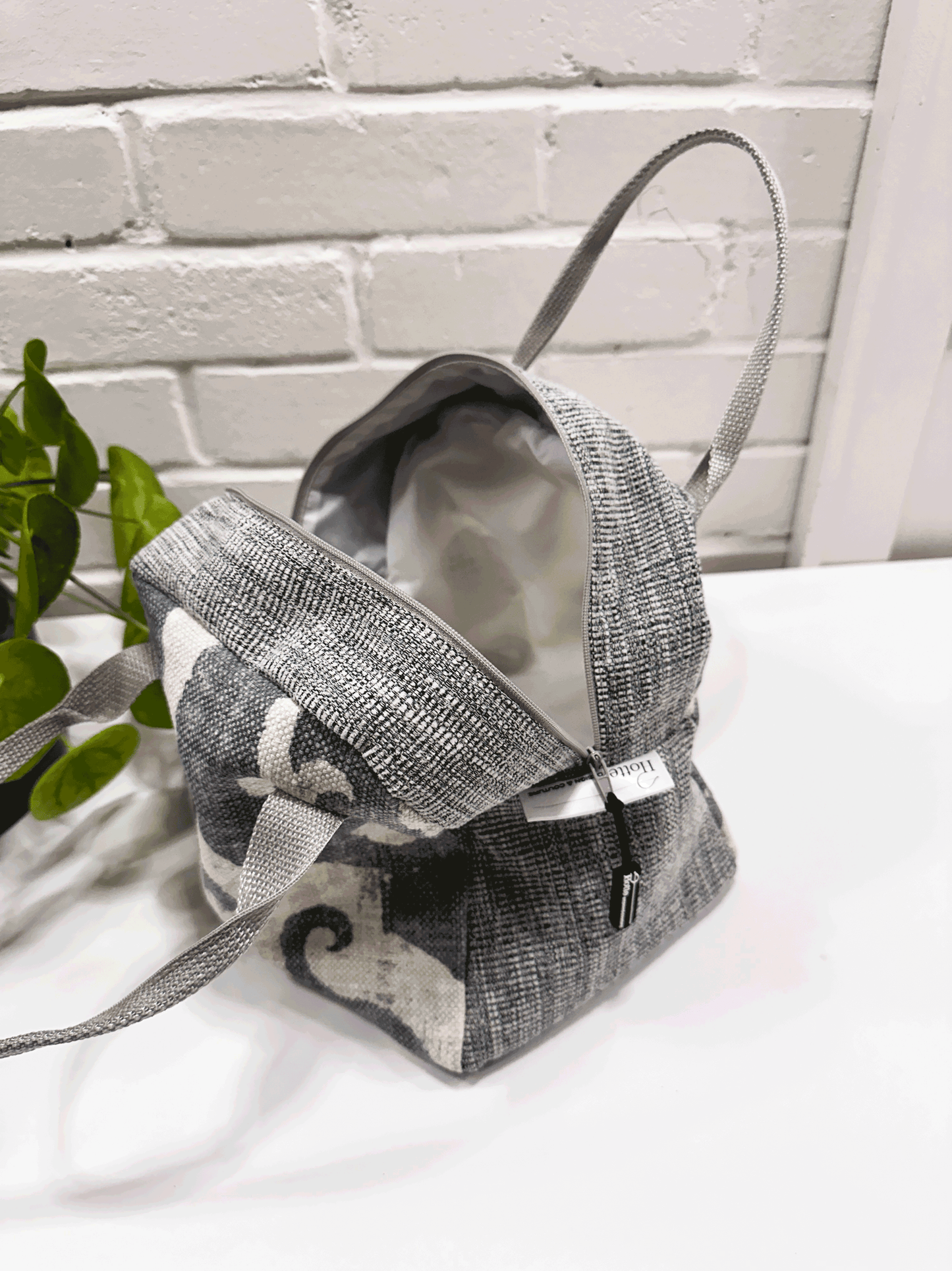 Sac à lunch modèle Bento - Damask Bleu