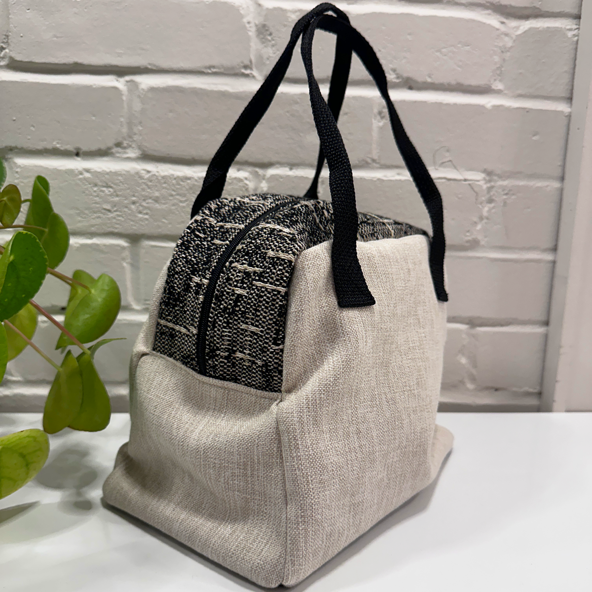 Sac à lunch modèle Bento - Linen Black