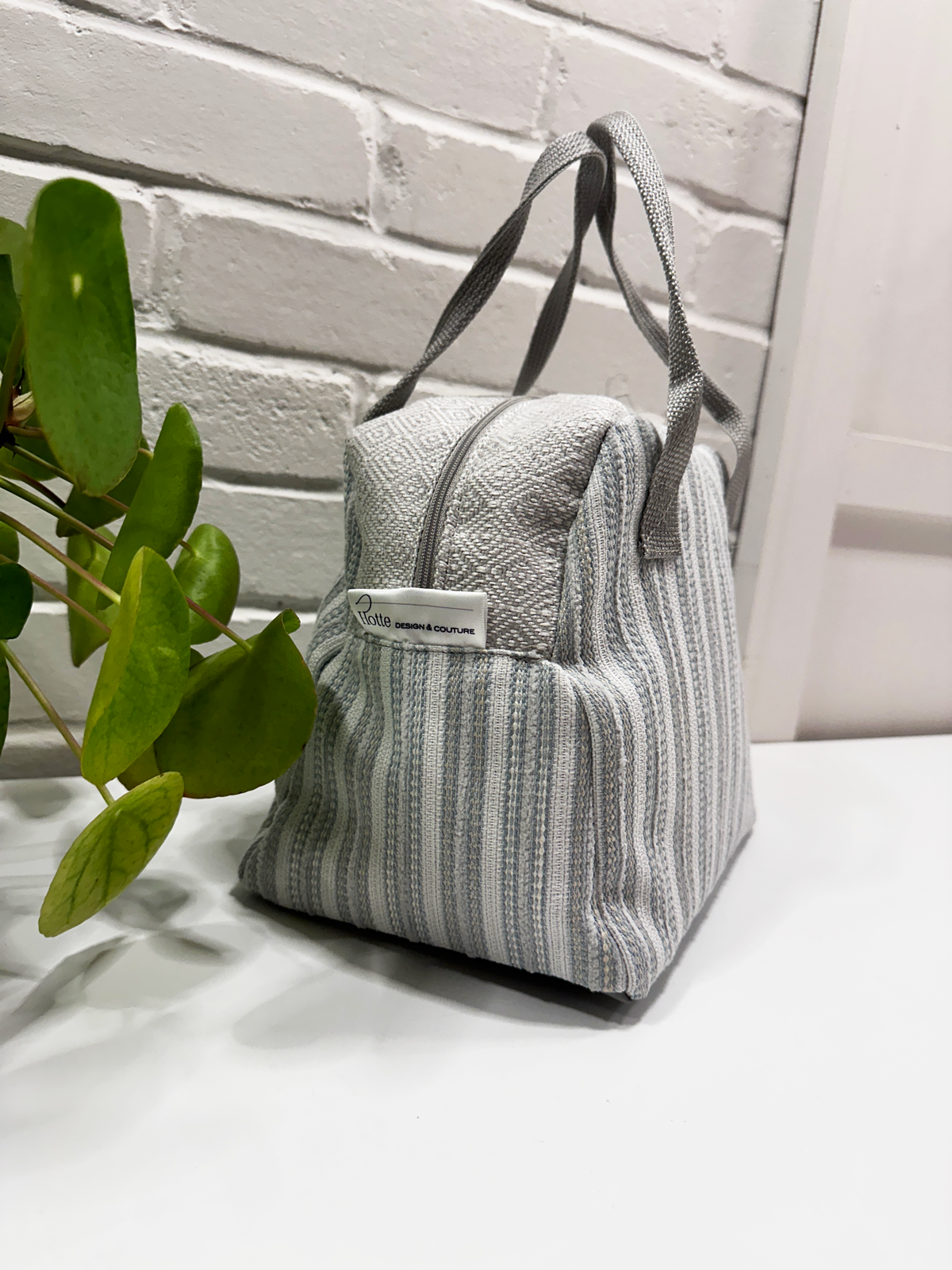 Sac à lunch modèle Bento - Losanges Rayés