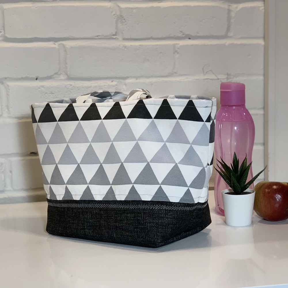 Grand sac à lunch - Dégradé de Triangles