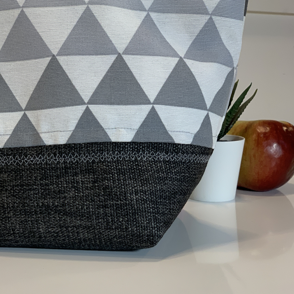 Grand sac à lunch - Dégradé de Triangles
