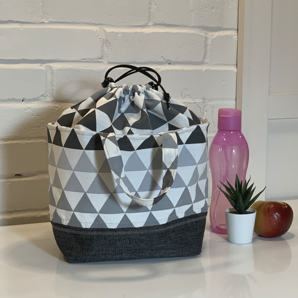 Grand sac à lunch - Dégradé de Triangles
