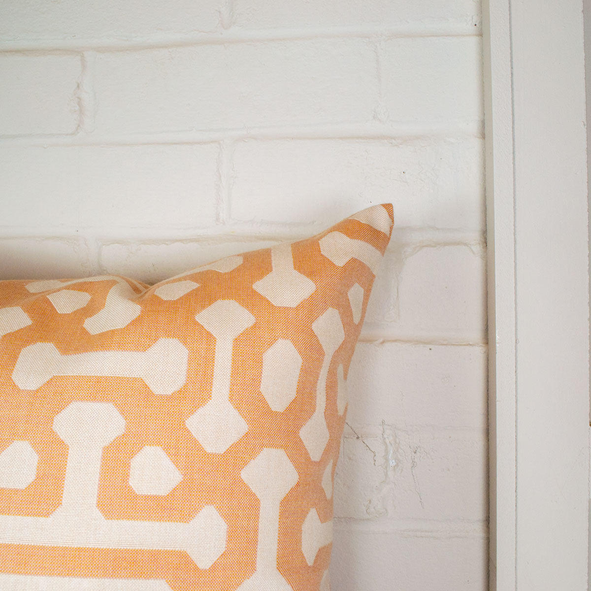 Housse de coussin Extérieur - Sunbrella Fretwork Cameo