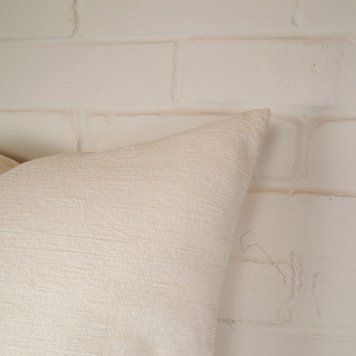 Housse de coussin Extérieur - Ivoire Textured