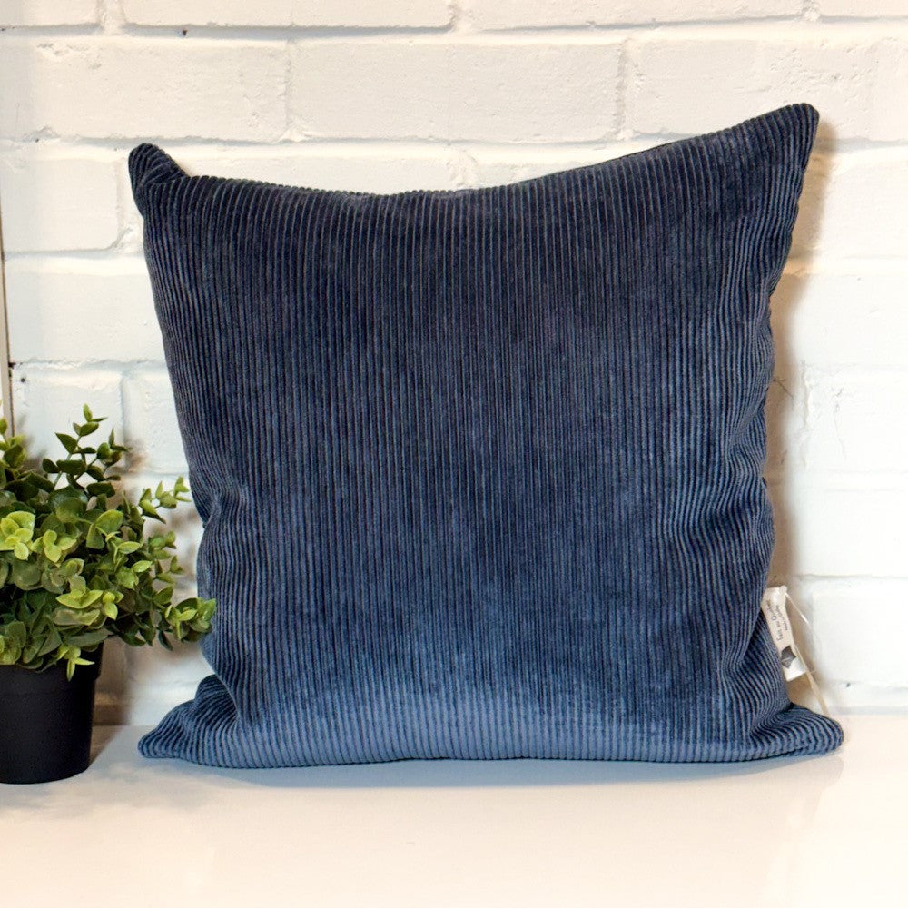 Housse de coussin - Ridges Bleu