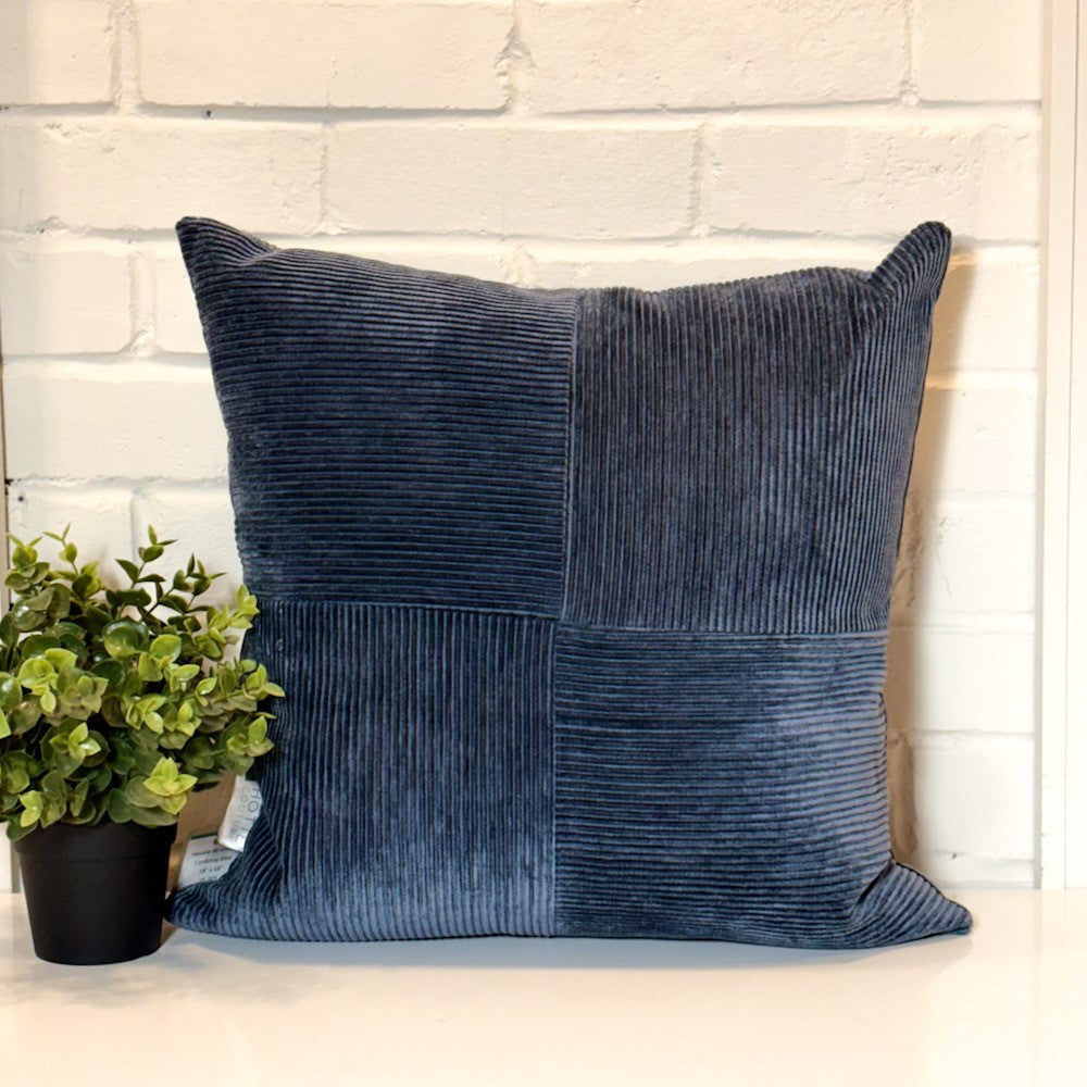 Housse de coussin - Ridges Bleu
