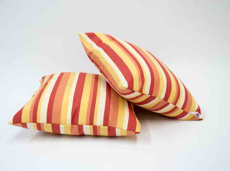 Housse de coussin Extérieur - Plage Orangée