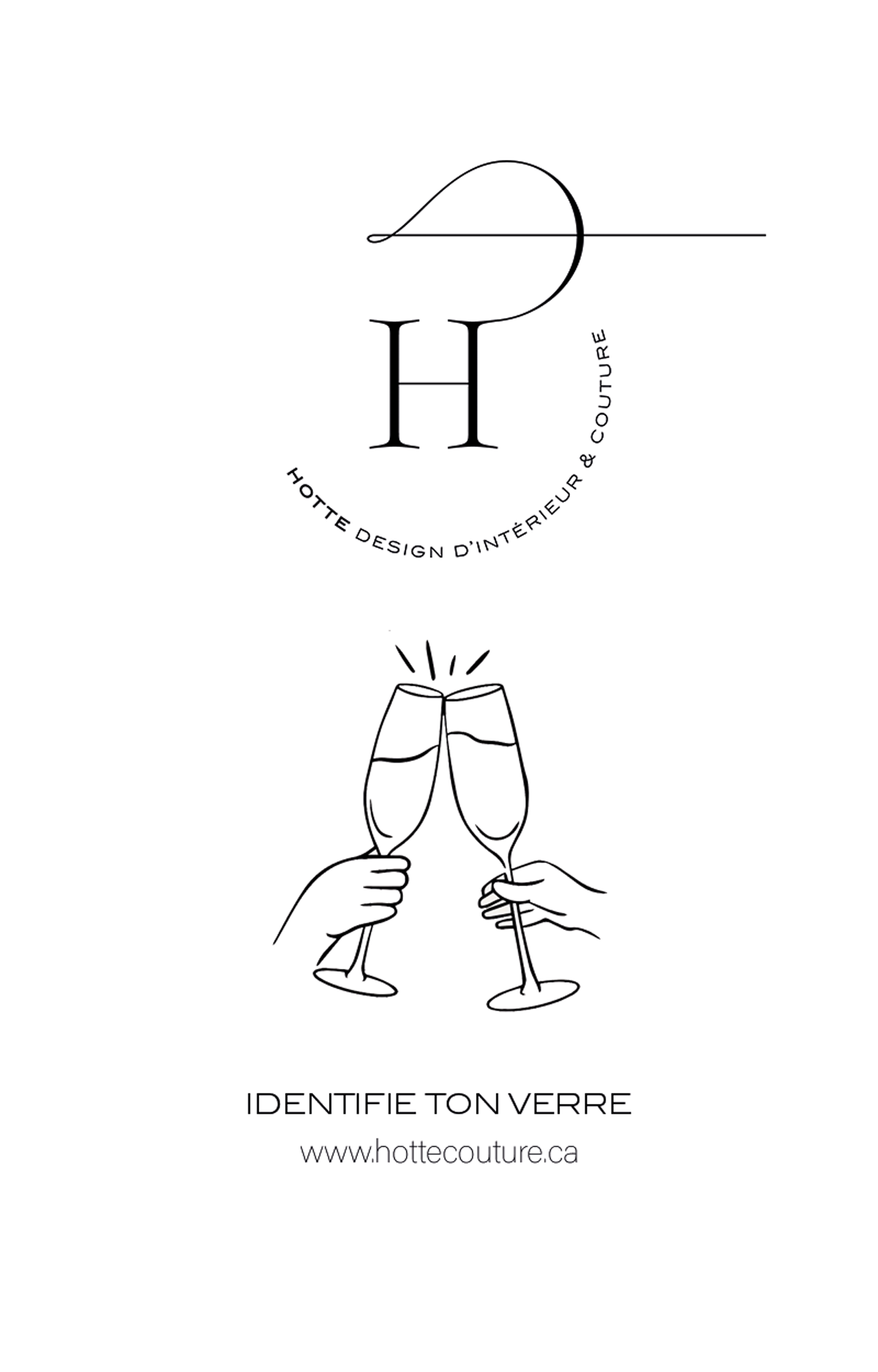 Marqueurs de verre en tissu – Ensemble de 4