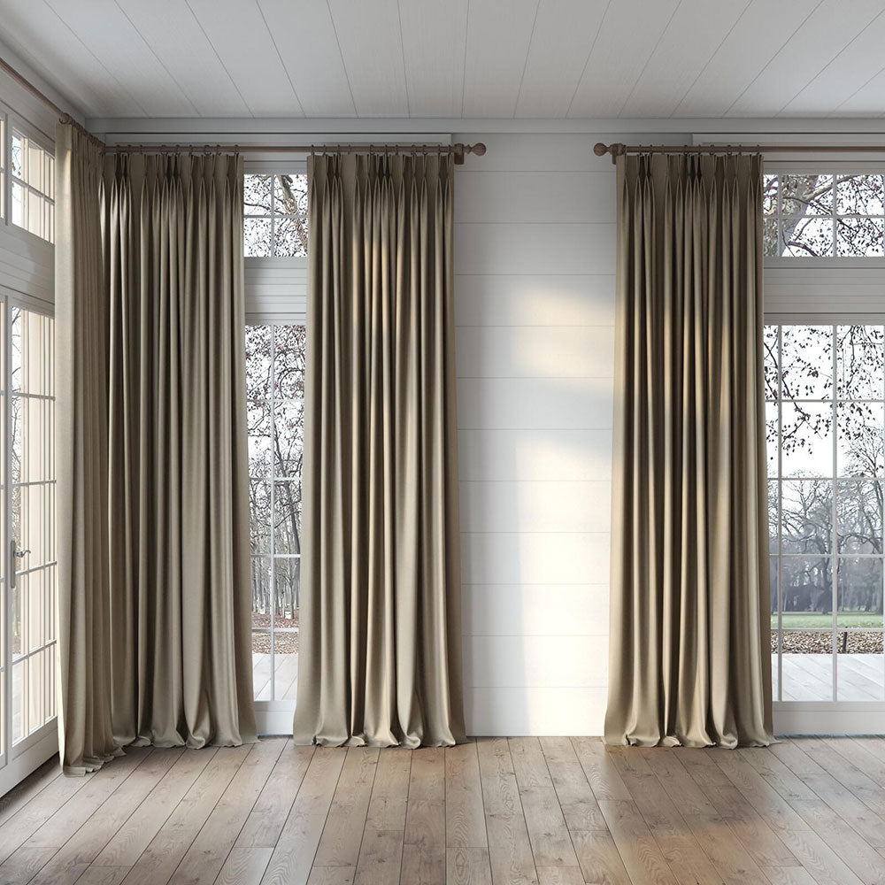 Panneau de rideau passe-pôle tissus Meteor Mushroom