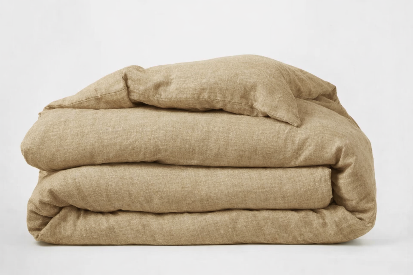 Housse de couette Script jute naturel