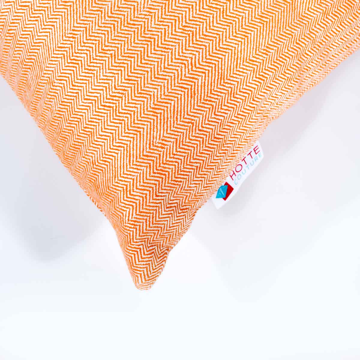 Housse de coussin Extérieur - Chevrons Orange