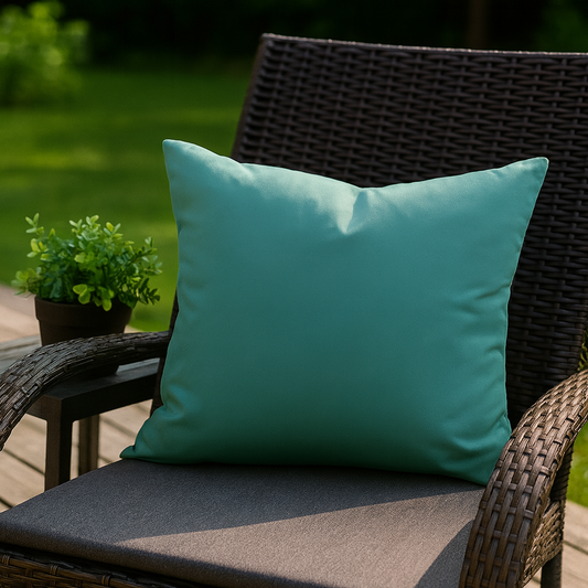 Housse de coussin Extérieur - Sarcelle