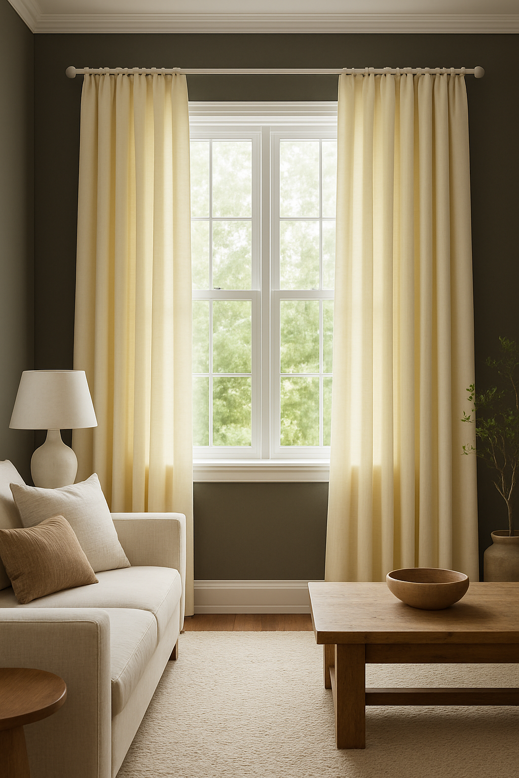 Panneau de rideau - Karoo crème