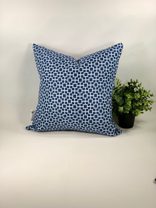 Housse de coussin - Cage Bleu