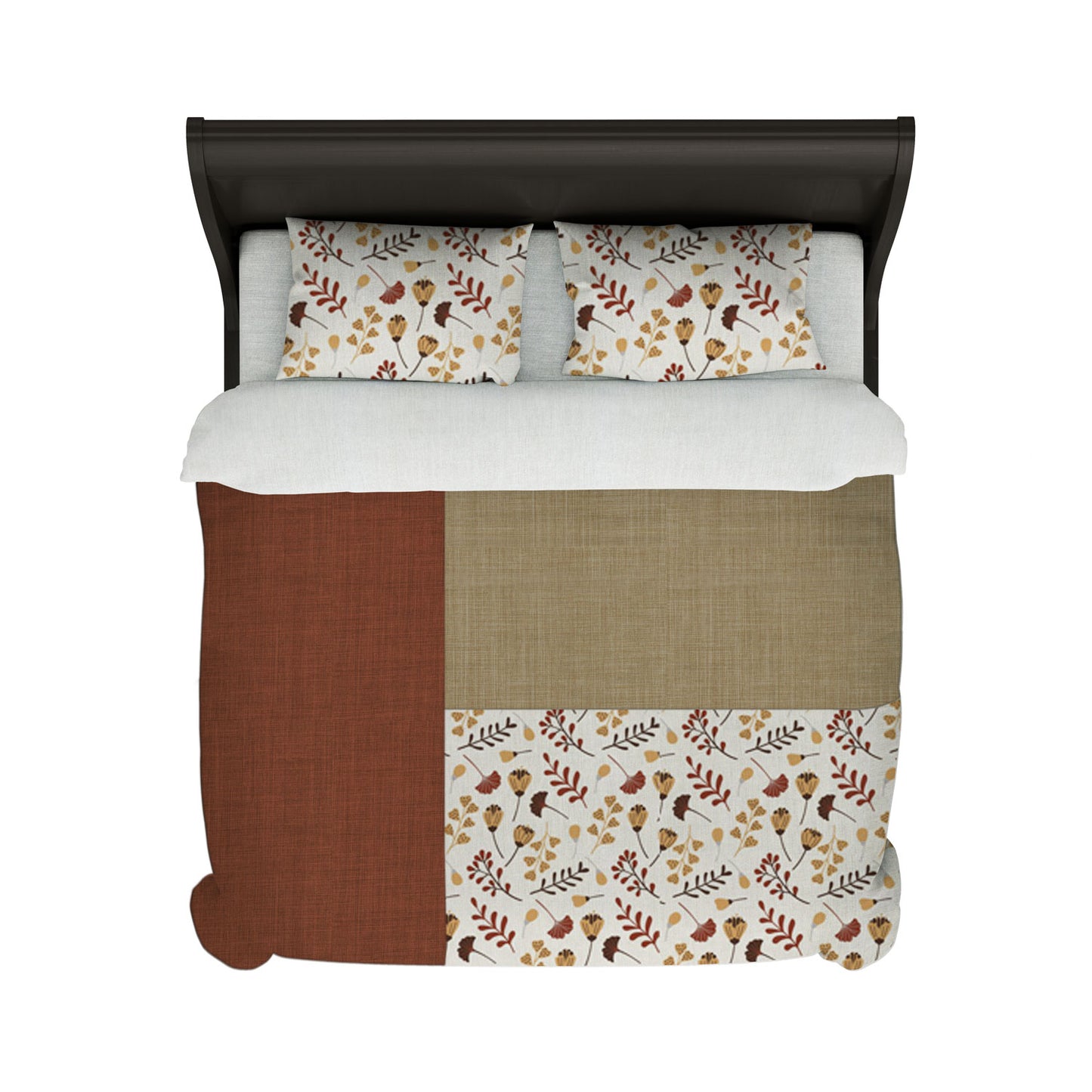 Housse de couette - Collection Colorblock - Jeanne - Couleur Automne