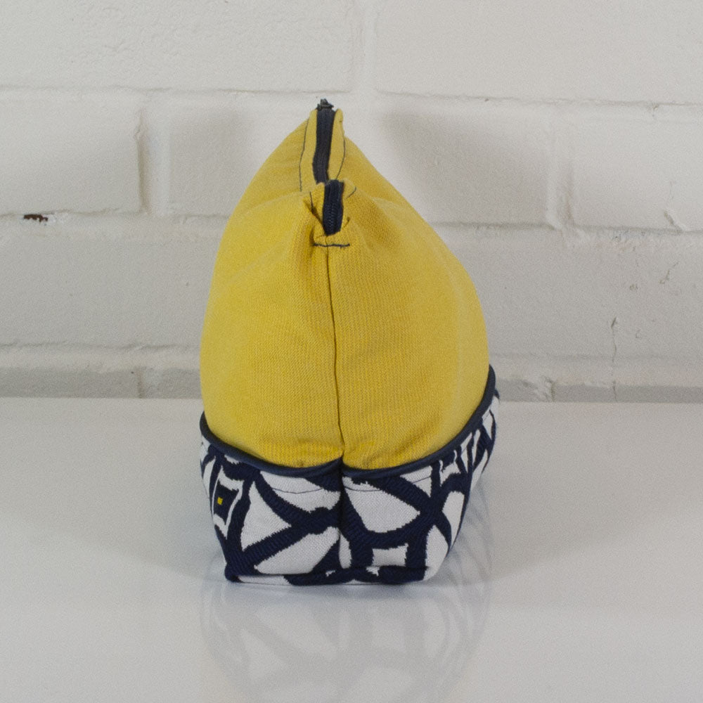 Trousse à cosmétiques - Géometrique Jaune