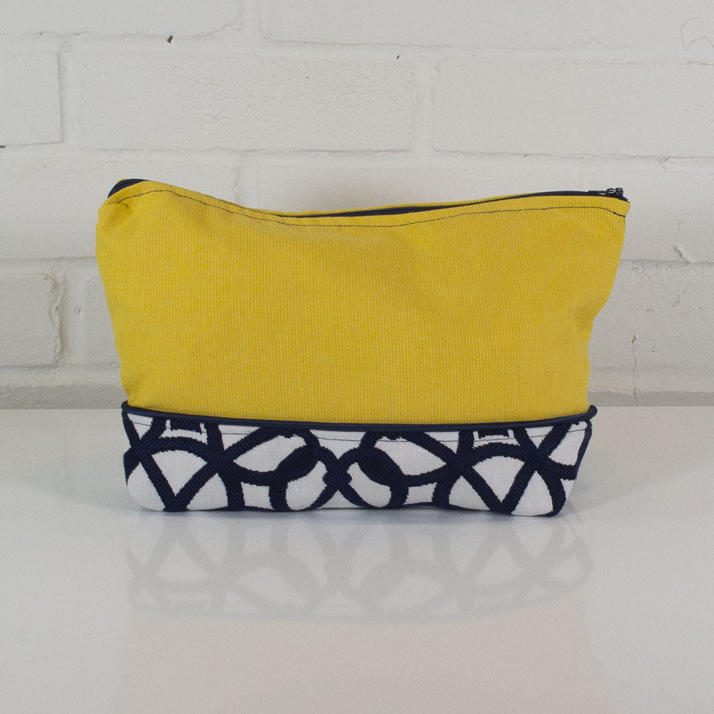 Trousse à cosmétiques - Géometrique Jaune