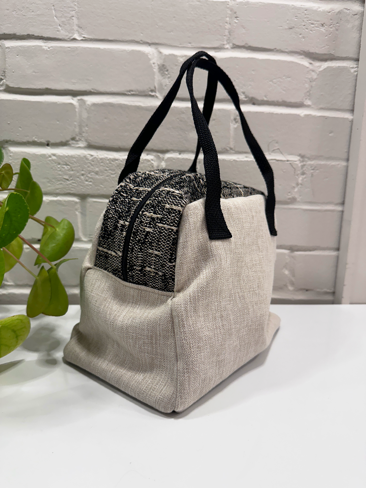 Sac à lunch modèle Bento - Linen Black