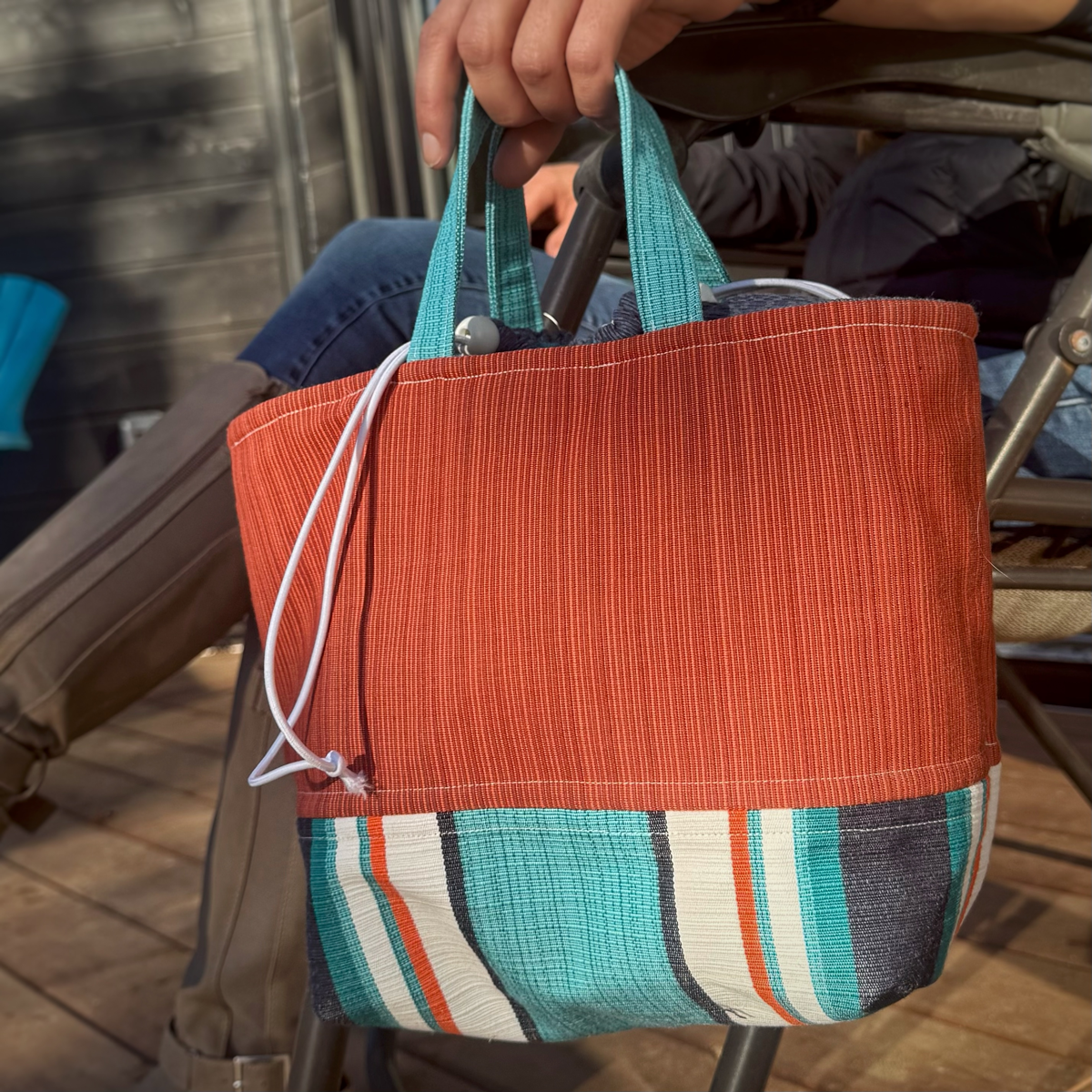 Grand sac à lunch - Surf Orangé