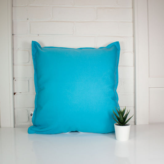 Housse de coussin Extérieur - Turquoise uni