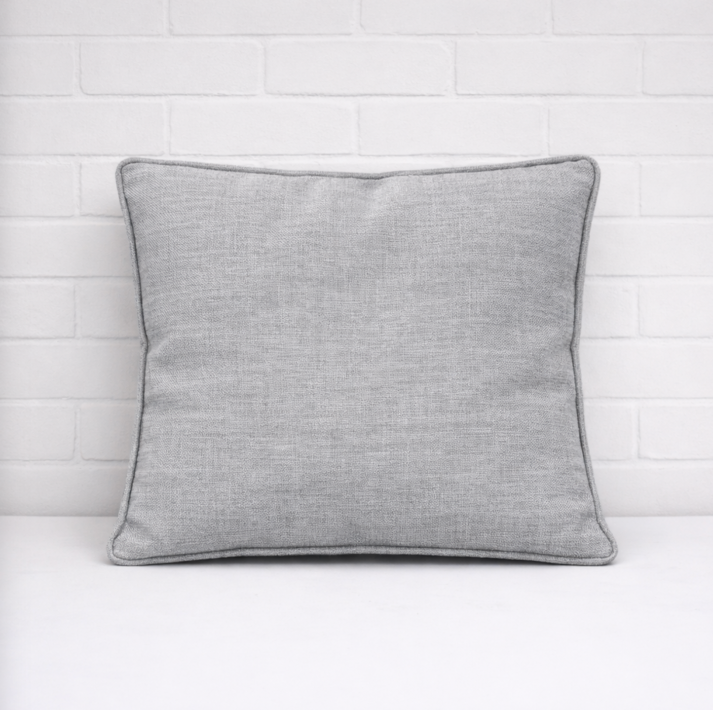 Housse de coussin - Basic Grey + Piping