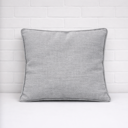 Housse de coussin - Basic Grey + Piping
