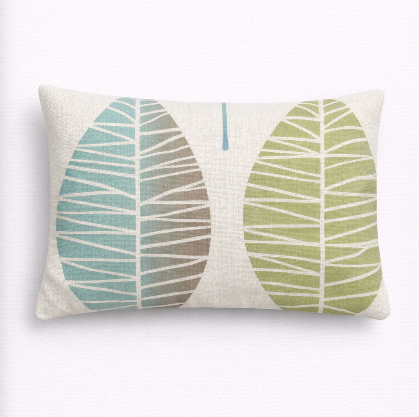Housse de coussin - Feuilles Verte