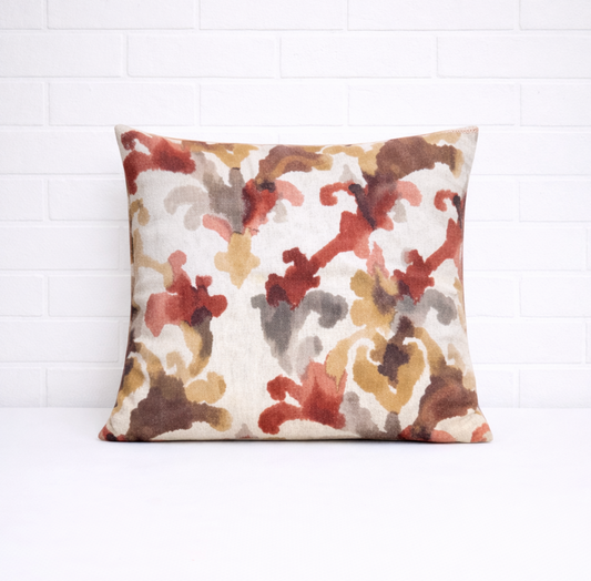 Housse de coussin - Ikat Terracotta