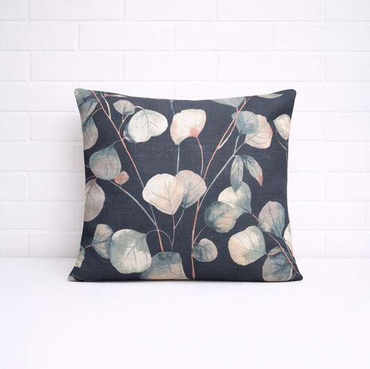 Housse de coussin - Midnight Eucalyptus