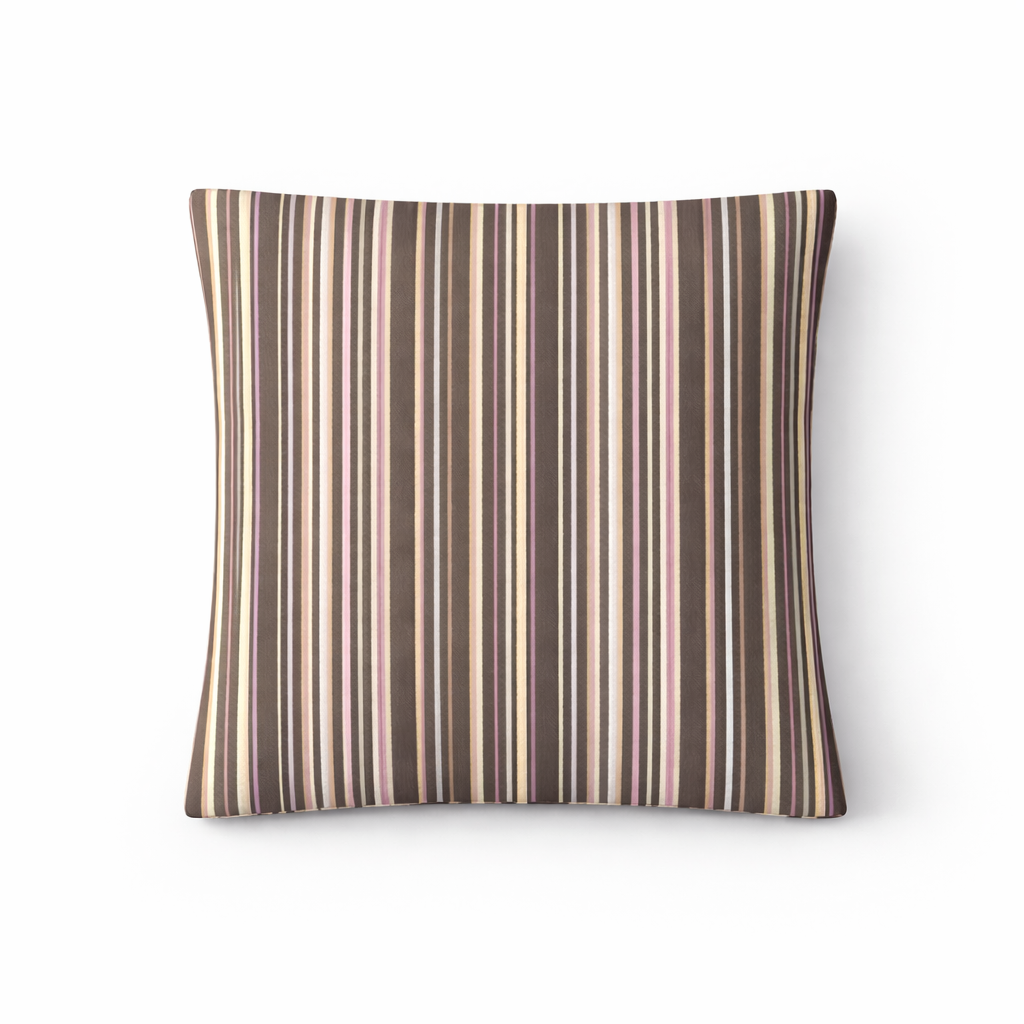Housse de coussin - Stripes Mauve