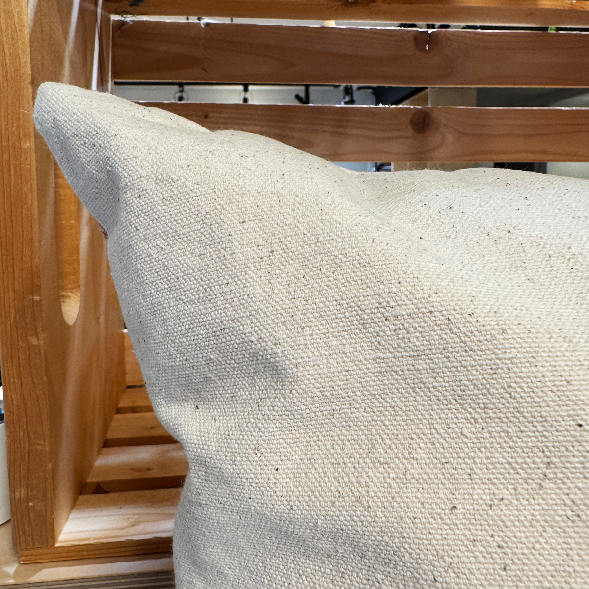 Housse de coussin - Linen Sunset + Canvas naturel