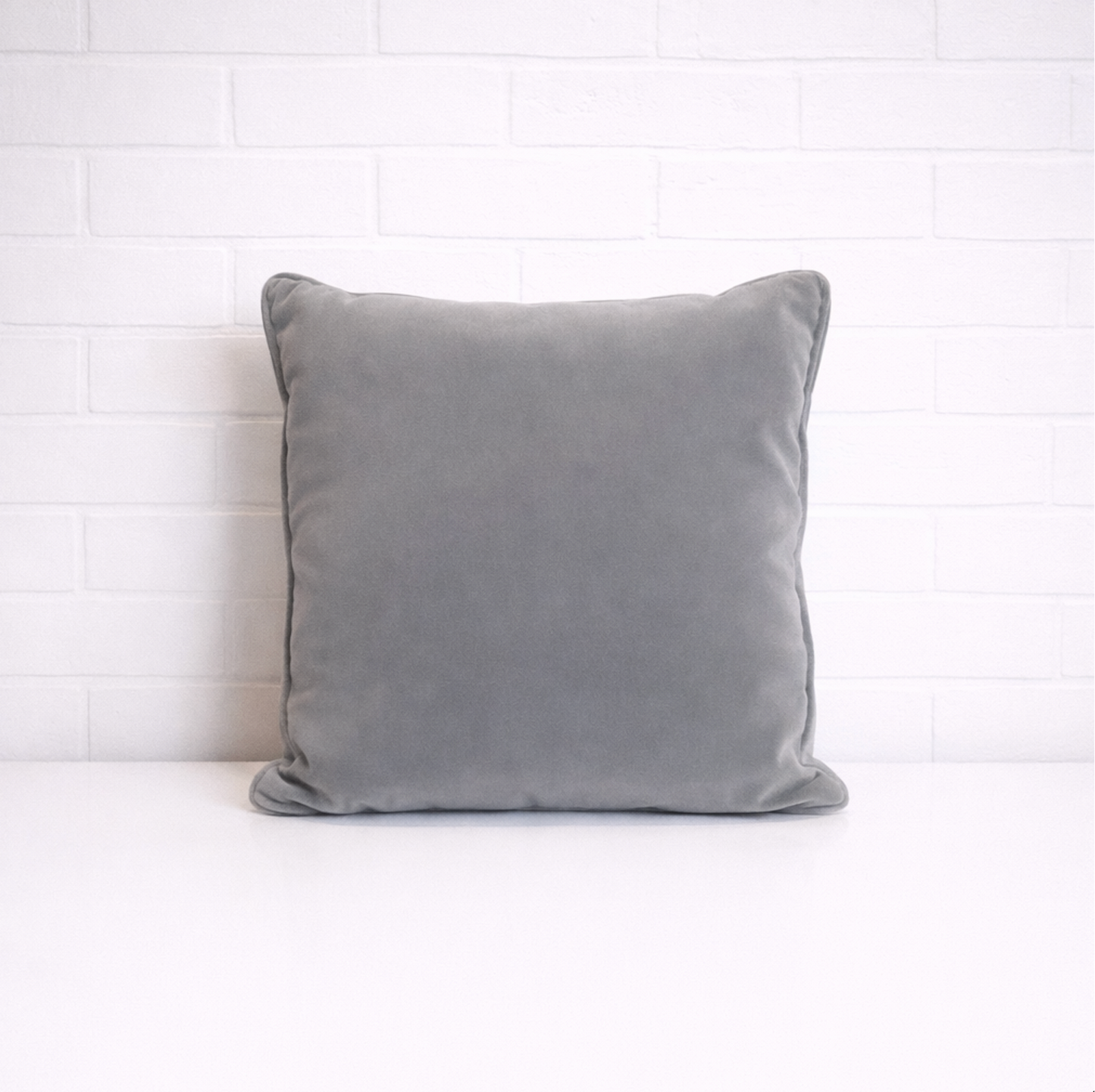 Coussin - Bloc Gris velours