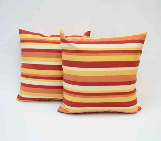 Housse de coussin Extérieur - Plage Orangée