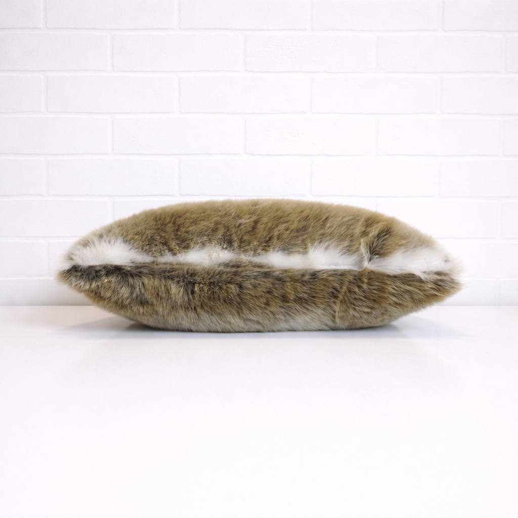 Housse de coussin - Tricot Fourrure lièvre (synthétique)
