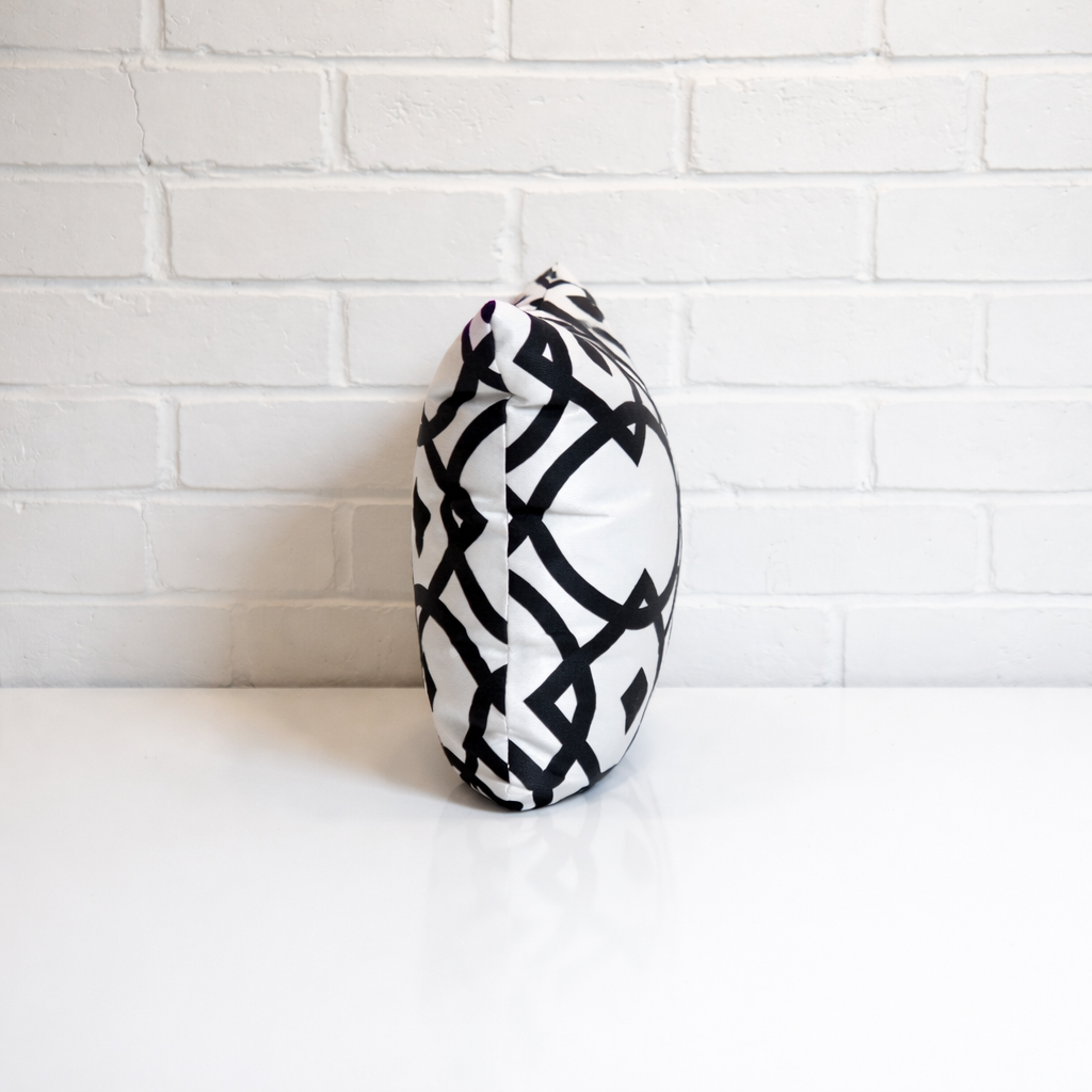 Housse de coussin - Géometrique Black & White