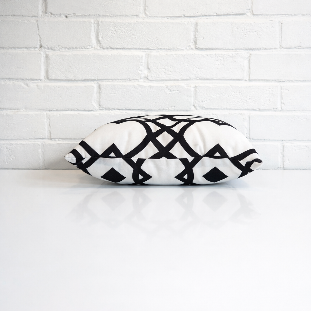 Housse de coussin - Géometrique Black & White