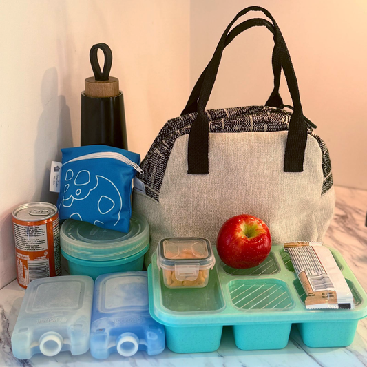 Sac à lunch modèle Bento - Linen Black