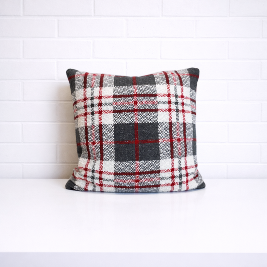 Housse de coussin - Tricot Carreaux
