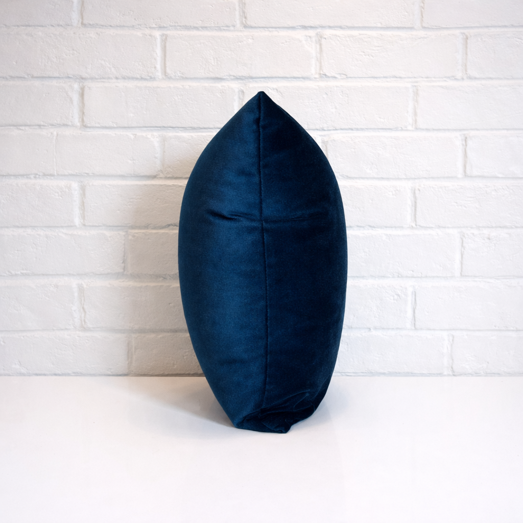 Housse de coussin - Velours bleu