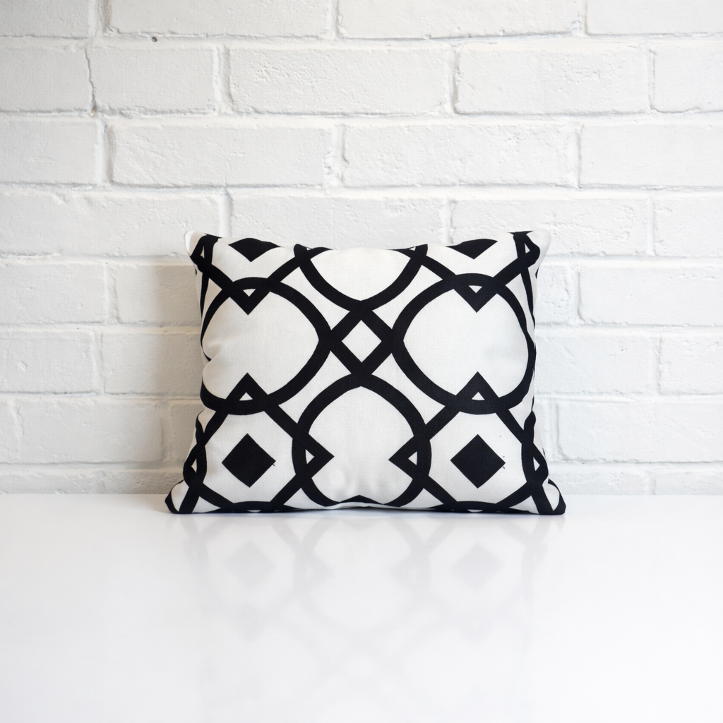 Housse de coussin - Géometrique Black & White