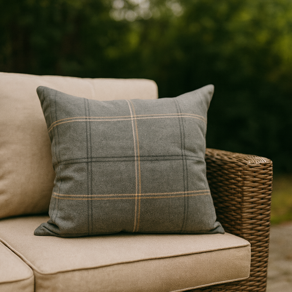 Housse de coussin Extérieur - Sunbrella Paradigm Stone