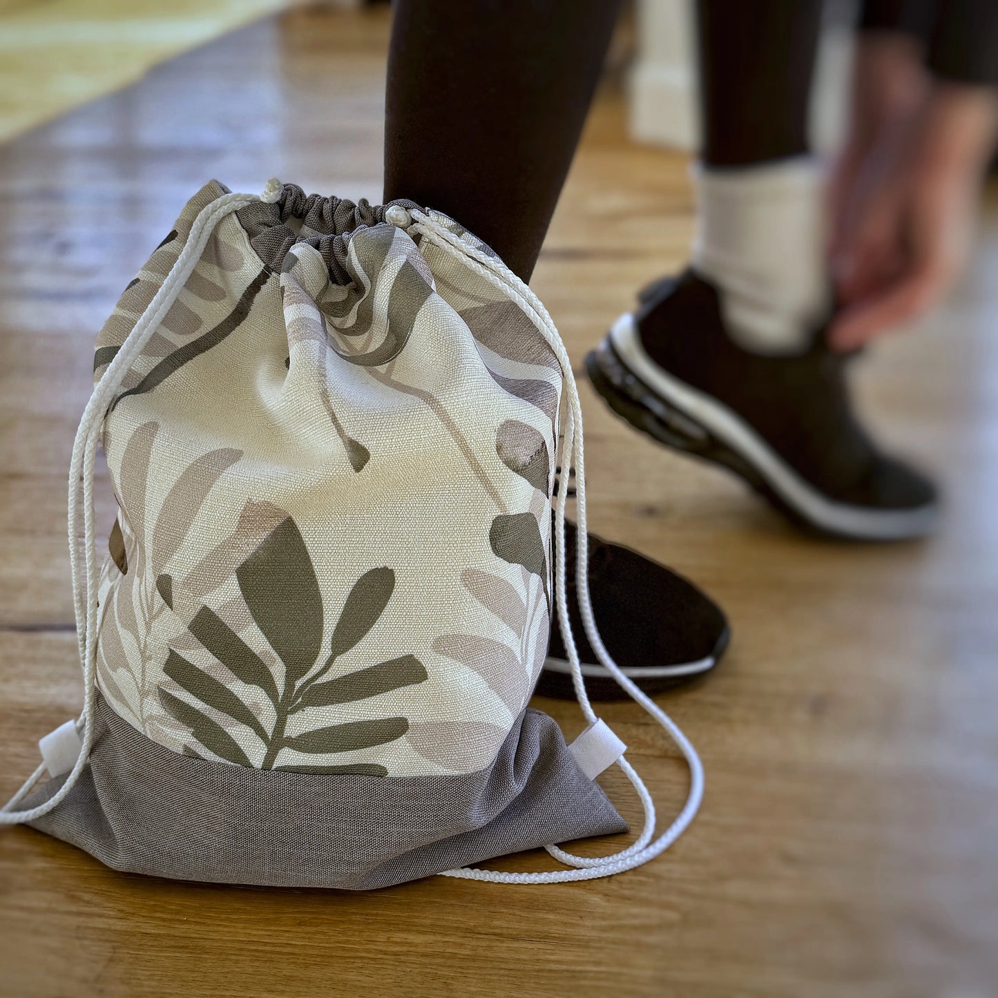 Baluchon imperméable - Feuillage & Gris