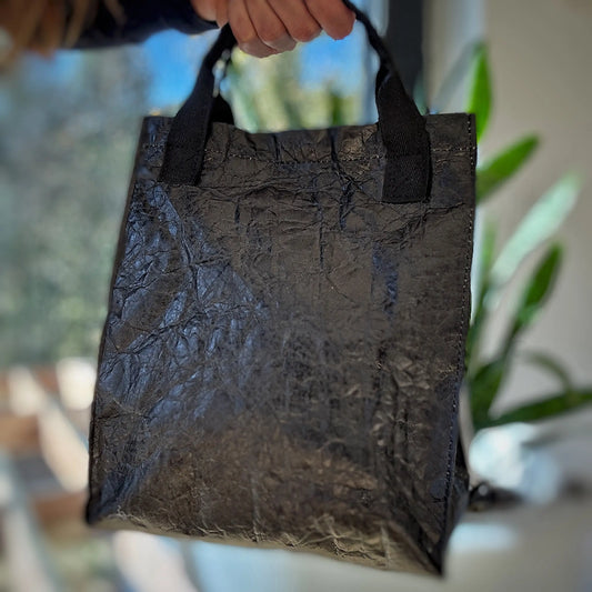 Sac à lunch réutilisable - Tyvek Noir