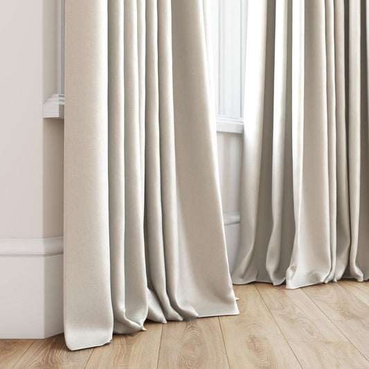 Panneau de rideau passe-pôle tissus Asteroid Champagne