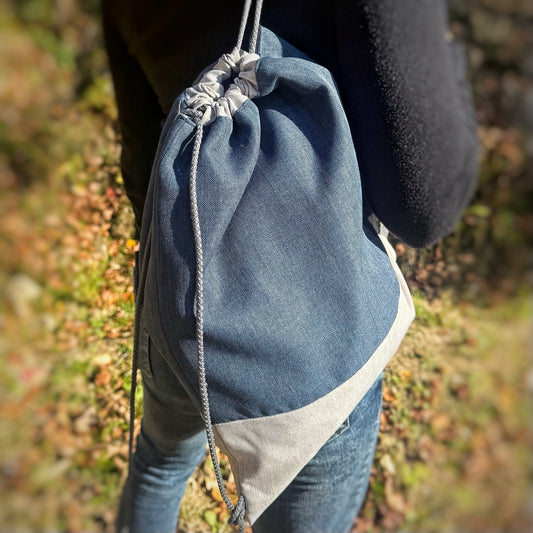 Baluchon Colorblock - Bleu foncé & Gris